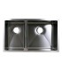 LS-H68R Double Bowl Zero Radius Kitchen Sink