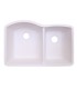 LS-GC68 Double Bowl Granite Composite Sink White