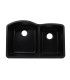 LS-GC68 Double Bowl Granite Composite Sink Black