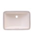 LS-C7 Undermount Rectangular Ceramic Sink Bisque