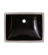 LS-C6MBL Undermount Rectangular Ceramic Sink Black