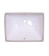 LS-C6M Undermount Rectangular Ceramic Sink White