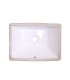 LS-C6S Undermount Rectangular Ceramic Sink White