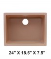 LS-GC48 Single Bowl Granite Composite Sink Bisque