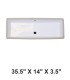 LS-C25 Undermount Ceramic Sink White